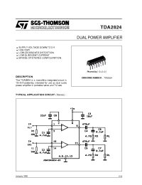 Datasheet TDA2824 manufacturer STMicroelectronics