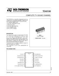Datasheet TDA3190 manufacturer STMicroelectronics