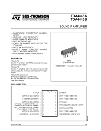 Datasheet TDA4445B manufacturer STMicroelectronics