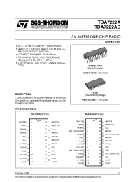 Datasheet TDA7222 manufacturer STMicroelectronics