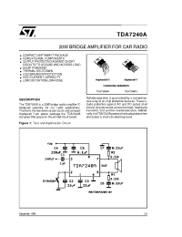 Datasheet TDA7240 manufacturer STMicroelectronics