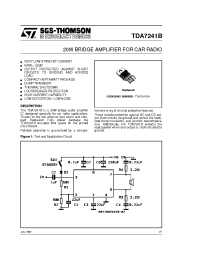 Datasheet TDA7241B manufacturer STMicroelectronics