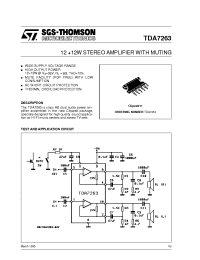 Datasheet TDA7263 manufacturer STMicroelectronics