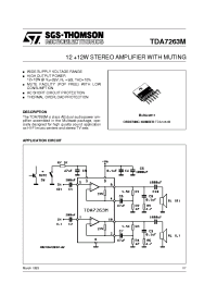 Datasheet TDA7263M manufacturer STMicroelectronics