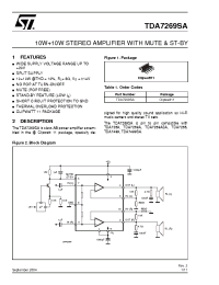 Datasheet TDA7269SA manufacturer STMicroelectronics