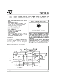 Datasheet TDA7294SV manufacturer STMicroelectronics