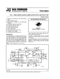 Datasheet TDA7296A manufacturer STMicroelectronics