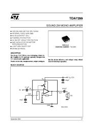 Datasheet TDA729913TR manufacturer STMicroelectronics