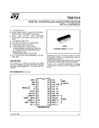 Datasheet TDA7314 manufacturer STMicroelectronics