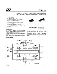 Datasheet TDA7315 manufacturer STMicroelectronics