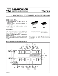 Datasheet TDA7319 manufacturer STMicroelectronics