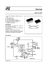 Datasheet TDA7332DIE1 manufacturer STMicroelectronics