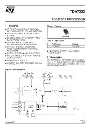 Datasheet TDA7333 manufacturer STMicroelectronics
