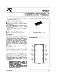 Datasheet TDA7336D manufacturer STMicroelectronics
