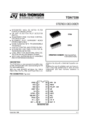 Datasheet TDA7338 manufacturer STMicroelectronics