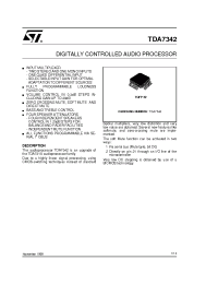Datasheet TDA7342 manufacturer STMicroelectronics