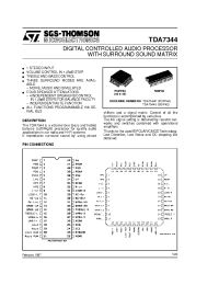Datasheet TDA7344 manufacturer STMicroelectronics