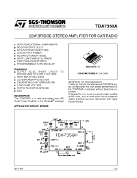 Datasheet TDA7350A manufacturer STMicroelectronics