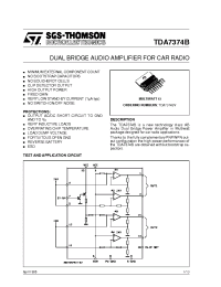 Datasheet TDA7374 manufacturer STMicroelectronics