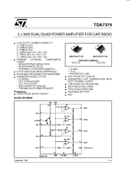Datasheet TDA7375 manufacturer STMicroelectronics