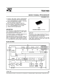 Datasheet TDA7403 manufacturer STMicroelectronics
