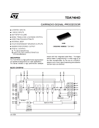 Datasheet TDA7404D manufacturer STMicroelectronics