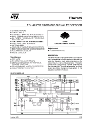 Datasheet TDA7405 manufacturer STMicroelectronics