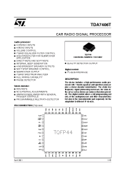 Datasheet TDA7406 manufacturer STMicroelectronics