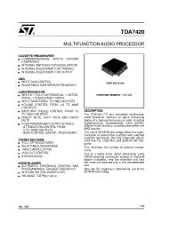 Datasheet TDA7420 manufacturer STMicroelectronics
