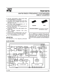 Datasheet TDA7427A manufacturer STMicroelectronics