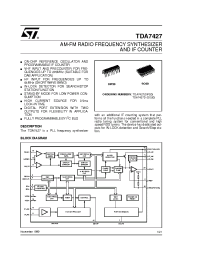 Datasheet TDA7427D manufacturer STMicroelectronics
