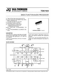 Datasheet TDA7434 manufacturer STMicroelectronics