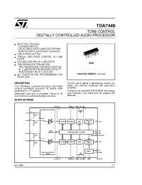 Datasheet TDA7449 manufacturer STMicroelectronics