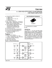 Datasheet TDA7454 manufacturer STMicroelectronics