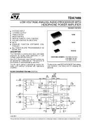 Datasheet TDA7469A manufacturer STMicroelectronics