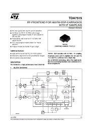 Datasheet TDA7515 manufacturer STMicroelectronics