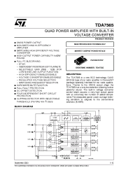 Datasheet TDA7565 manufacturer STMicroelectronics