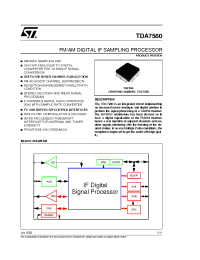 Datasheet TDA7580 manufacturer STMicroelectronics
