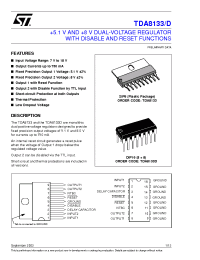 Datasheet TDA8133D manufacturer STMicroelectronics