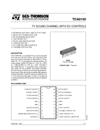 Datasheet TDA8190 manufacturer STMicroelectronics
