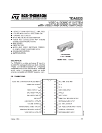 Datasheet TDA8222 manufacturer STMicroelectronics