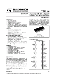 Datasheet TDA9106 manufacturer STMicroelectronics