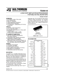Datasheet TDA9110 manufacturer STMicroelectronics