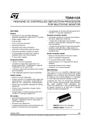 Datasheet TDA9112A manufacturer STMicroelectronics