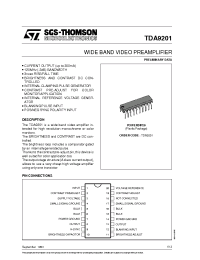 Datasheet TDA9201 manufacturer STMicroelectronics