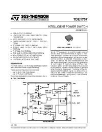 Datasheet TDE1707 manufacturer STMicroelectronics