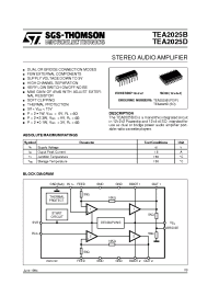 Datasheet TEA2025B manufacturer STMicroelectronics