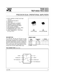 Datasheet TEC1033 manufacturer STMicroelectronics