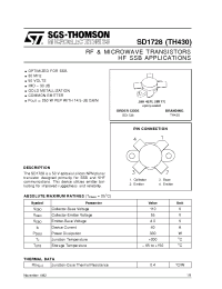 Datasheet TH430 manufacturer STMicroelectronics