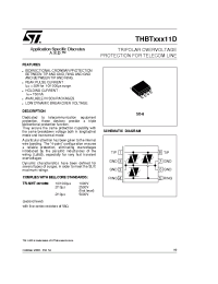 Datasheet THBT27011/THBT27012 manufacturer STMicroelectronics